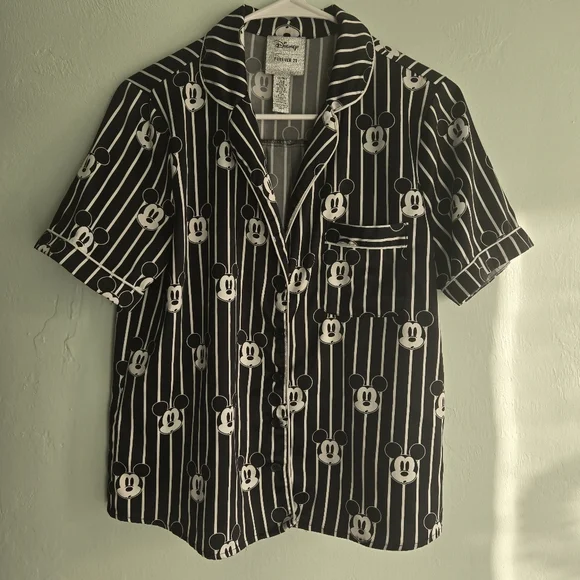 Disney x Forever 21 Medium Satin Pajama Top - Picture 3 of 7